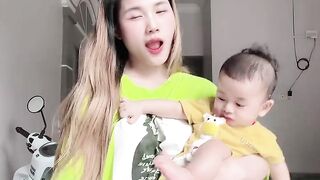 I am beautiful with my child.71