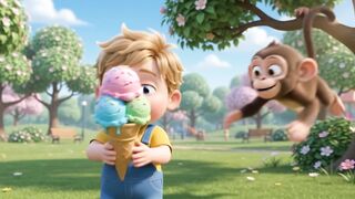 The Monkey Stole My Ice Cream! 😂🍦🐒