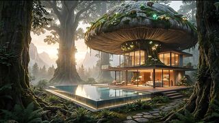 A Luxury Mansion Hidden Inside a Giant Mushroom 🍄🏠