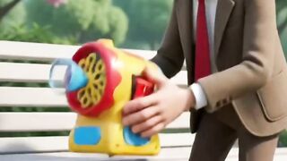 Bean Gets Trapped Inside a Giant Bubble! 🫧😂 | Funny 3D Cartoon 3