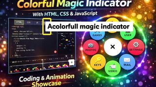 Colorful Magic Indicator | HTML, CSS & JavaScript Showcase”
