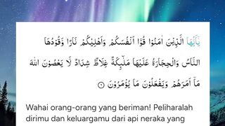 JAGA DIRI MU. MAKA ALLAH AKAN MENJAGA KELUARGA MU. BACA AYAT INI