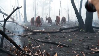 When the Forest Burns: Orangutans in Kalimantan’s Charred Habitat