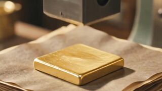 How Gold Leaf is ACTUALLY Made  #Shorts