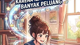 Jangan berhenti belajar karena ilmu membuka banyak peluang