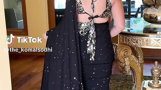 Stylish Fancy Black Sari