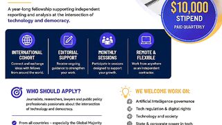Call for Applications: 2027 Tech Policy Press Fellowship