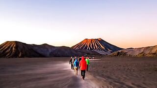 panoramic bromo mountain