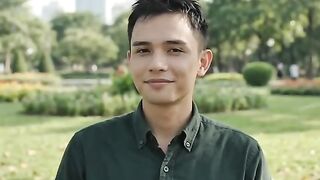 Lagi santa dengerin kicau burung di taman