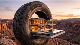 There’s a Luxury Mansion Inside This Giant Tire 🛞🏠