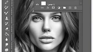 How to text portrait effect whith adobe photoshop