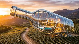 There’s a Luxury Mansion Inside This Giant Wine Bottle 🍷🏠