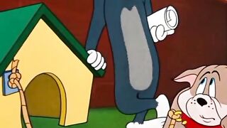 Tom vs Angry Guard Dog Spike | Tom and Jerry Backyard Slapstick Comedy