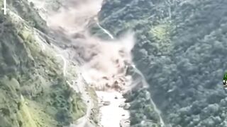 Huge flood in Rasuwa,Nepal