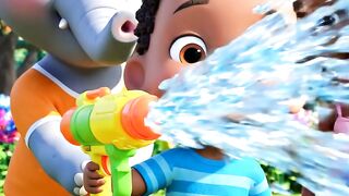 Baby Elephant's Water Gun