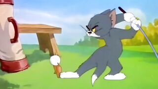 Tom's Tree Catapult Trap Backfires | Classic Tom and Jerry Outside Slapstick