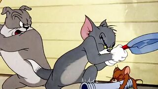 Spike Stands Behind Tom with a Baseball Bat | Instant Regret Cartoon Moments