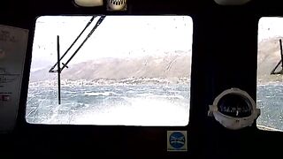 In The Cockpit Of A NSRI Rescue Boat Durng A Gale
