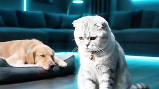 Do NOT Let Your Cat Near The AI Robot Vacuum At Night...