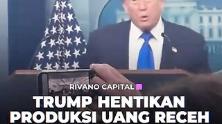 Trump halts production of small-denomination coins but releases a new coin featuring his image.