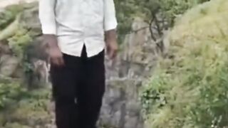 Because the parents didn't buy an iPhone, this man in India stood on a cliff