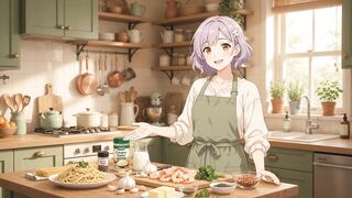 Cooking with Aiko | Creamy Garlic Shrimp Pasta 🍝✨
