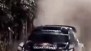 Great Driving In 1980s Group B Rally, Drivers Dodging Cows And Calves