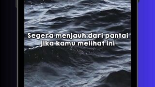 KALAU LIHAT INI, JANGAN DEKATI PANTAI! 🌊😱