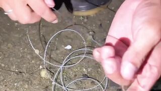 Try fishing for eels using snails as bait.
