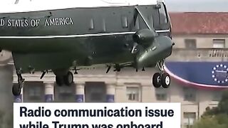 Marine One radio issue while Trump onboard causes concern
