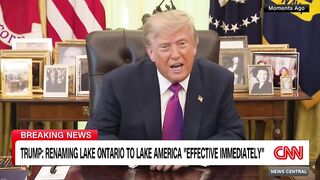 Trump renames Lake Ontario to 'Lake America'