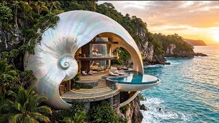 This Luxury Mansion Is Hidden Inside a Giant Spiral Shell 🌀🏠