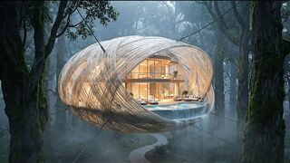 There’s a Luxury Mansion Inside This Giant Cocoon 🕸️🏠