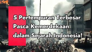 5 Pertempuran Pasca Kemerdekaan Terbesar dalam Sejarah Indonesia! #top5 #sejarah
