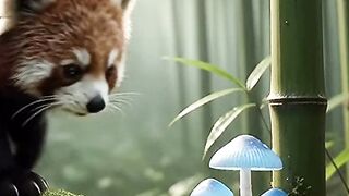 The Red Panda’s Secret Morning 🌿🦊✨