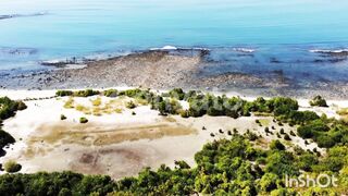 Aerial view of Saint Martin's Island.