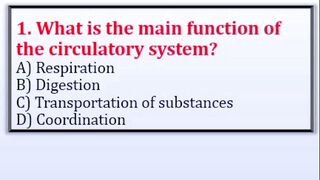 5 Important Circulatory System MCQs | Blood Vessels & Plasma | Biology Quiz 1