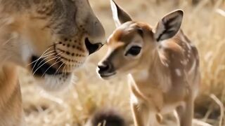 Nature is full of surprises. Witness this lioness’s unexpected reaction