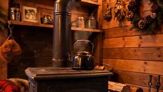 Cabana Aconchegante com Lareira - Interior de Madeira Rústico | Dr. Ribeiro