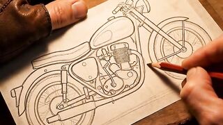 Escultura de Motocicleta de Madeira Feita à Mão - Arte Incrível | Dr. Ribeiro