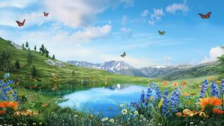Breathtaking natural beauty complete tranquility in the wilderness 🌲✨