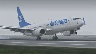 Boeing 737-800 Air Europa Smooth Landing Into Barcelona | X-Plane12