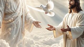 Figuras Celestiais e Pomba Pairando no Céu - Cena Divina e Emocionante | Dr. Ribeiro