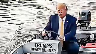 LULA PESCANDO E O TRUMP CHEGANDO