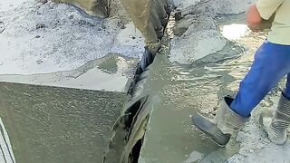 Granite Stone Cutting Process at the Quarry