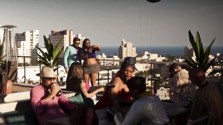 gta 6 rooftop party aesthetic | gaming vibes & luxury life