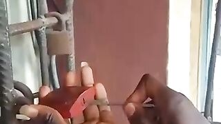 How padlocks and vehicles are opened with scissors