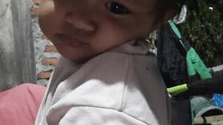 My cute baby and night