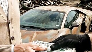 ASMR Rusty Lamborghini Revuelto Full Restoration _ 5 Years Junkyard Find to