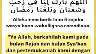 Doa bulan rajab dan syaban